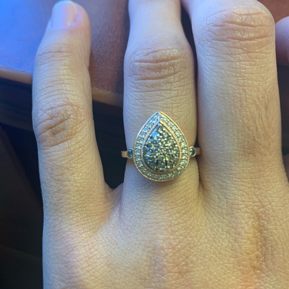 Engagement Ring - Chocolate diamonds - Picture 4 of 6